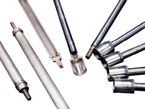 Shock absorber hollow piston rod